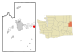 Spokane County Washington Incorporated and Unincorporated areas Liberty Lake Highlighted